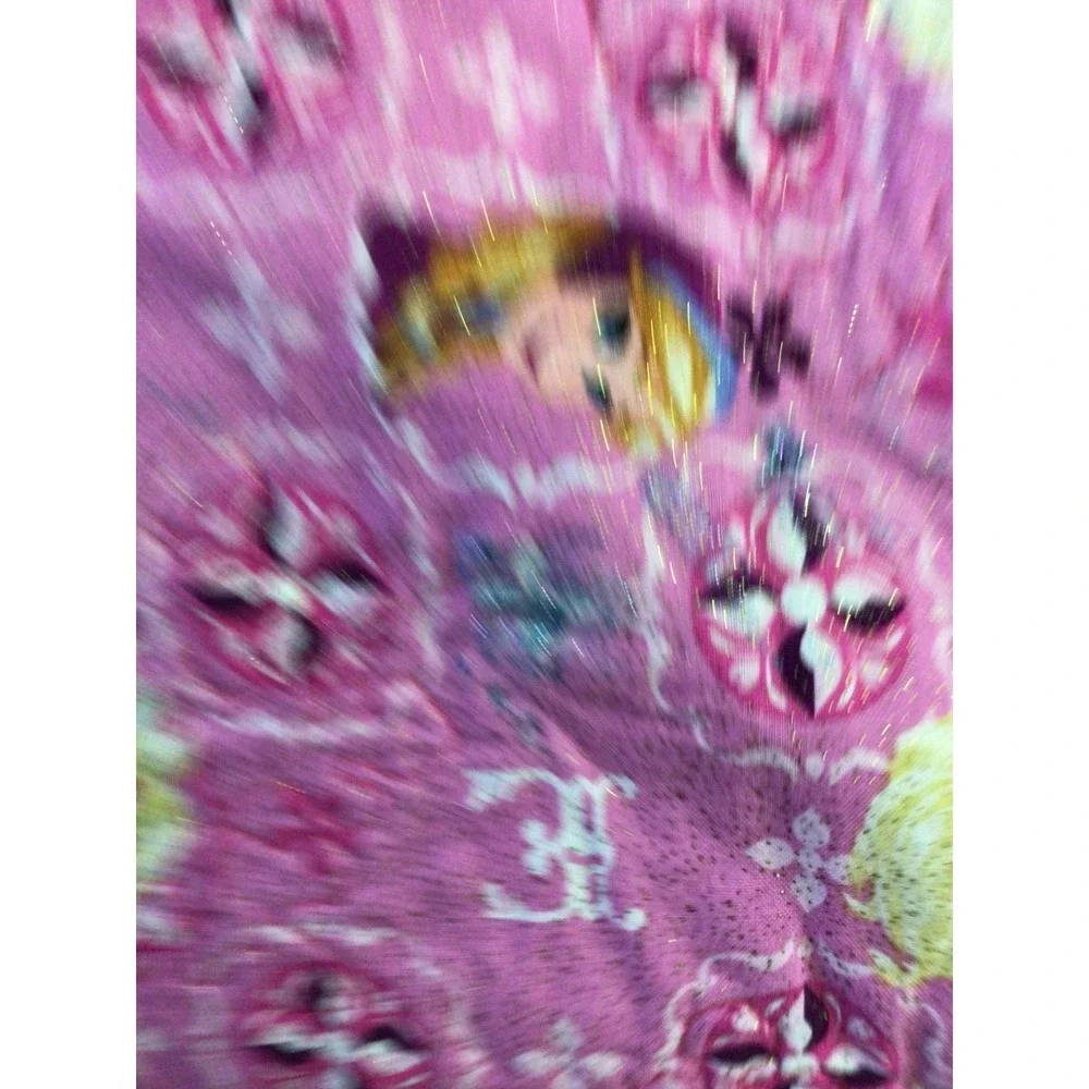 Disney‎ Frozen Anna Elsa Handmade Quilt Crib Blanket, Used. 36